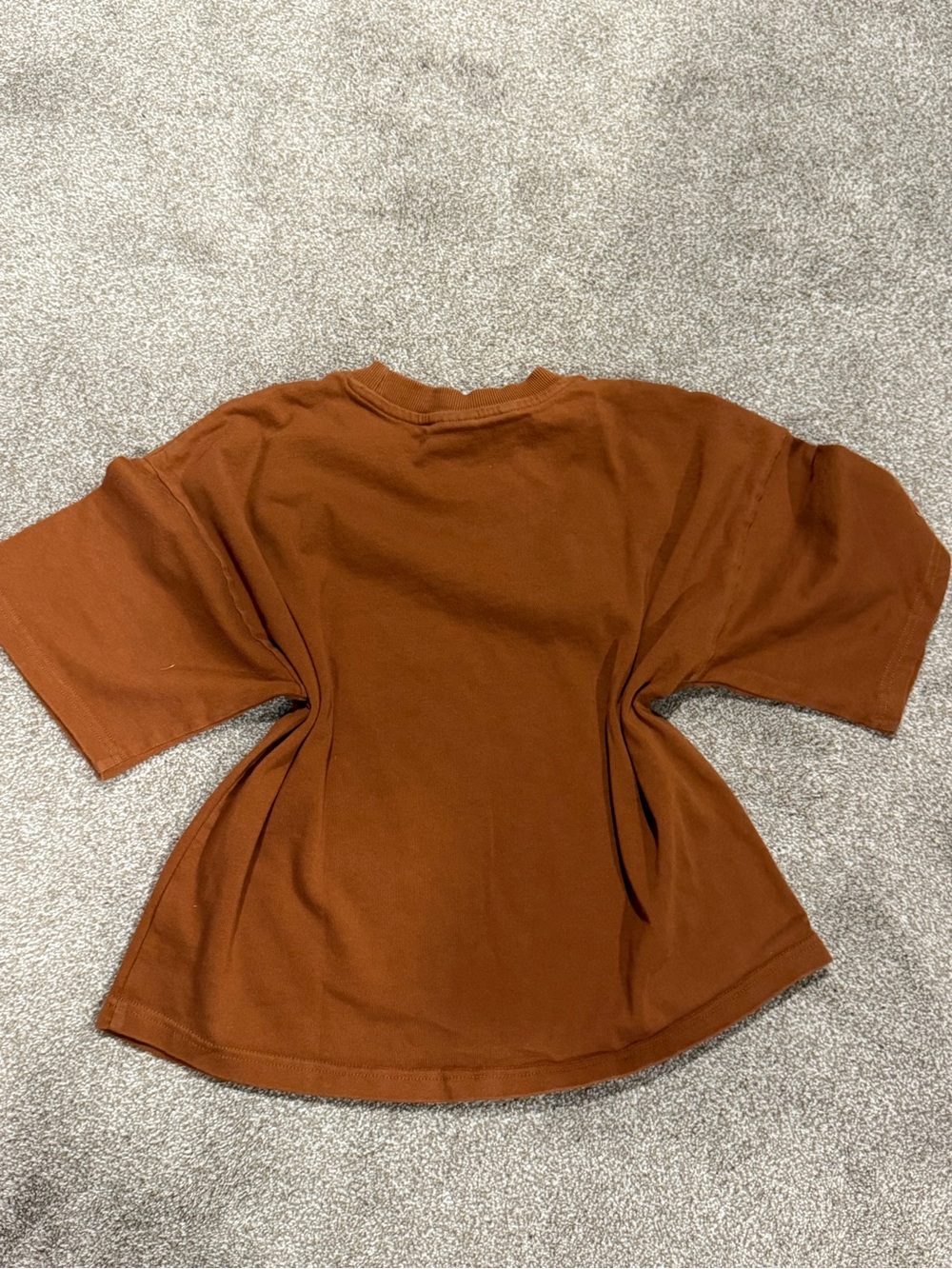 Gymshark Rust-Brown Short Sleeve Crop Tee - Picture 3 of 3